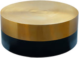 Sun Coffee Table - Contemporary Brushed Gold & Matte Black Design for Modern Minimalist Spaces
