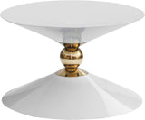 Malia Sculptural Iron Coffee Table - Contemporary Artistry for a Stunning Living Room Display