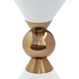 Malia Sculptural Iron End Table with Artsy Design for a Stunning Contemporary Living Space