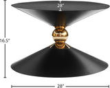 Malia Sculptural Iron Coffee Table - Contemporary Artistry for a Stunning Living Room Display