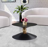 Malia Sculptural Iron Coffee Table - Contemporary Artistry for a Stunning Living Room Display