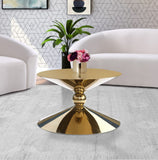 Malia Sculptural Iron Coffee Table - Contemporary Artistry for a Stunning Living Room Display