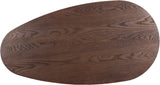 Beekman Coffee Table – Elegant Art Deco Design with Solid Wood, Oval Shape & Stylish Columnar Legs