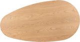 Beekman Coffee Table – Elegant Art Deco Design with Solid Wood, Oval Shape & Stylish Columnar Legs