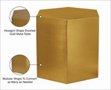 Hexagon Modular Iron End Table – Stylish Contemporary Design for Modern Living Spaces and Events