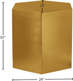 Hexagon Modular Iron End Table – Stylish Contemporary Design for Modern Living Spaces and Events