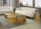 Hexagon Modular Iron End Table – Stylish Contemporary Design for Modern Living Spaces and Events