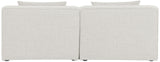 Cube - Linen Modular 2 Seat Armless Sofa