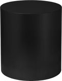 Cylinder Modern Iron Round End Table - Sleek Design for Contemporary Spaces, Stylish Home Accent