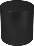 Cylinder Modern Iron Round End Table - Sleek Design for Contemporary Spaces, Stylish Home Accent