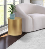 Cylinder Modern Iron Round End Table - Sleek Design for Contemporary Spaces, Stylish Home Accent