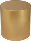 Cylinder Modern Iron Round End Table - Sleek Design for Contemporary Spaces, Stylish Home Accent