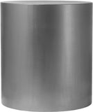 Cylinder Modern Iron Round End Table - Sleek Design for Contemporary Spaces, Stylish Home Accent