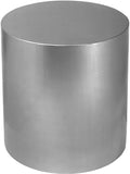 Cylinder Modern Iron Round End Table - Sleek Design for Contemporary Spaces, Stylish Home Accent