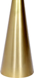 Glassimo Elegant Contemporary End Table with Glass Top and Brushed Gold Finish for Chic Spaces