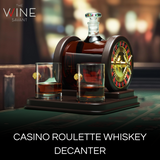 Casino Roulette Whiskey Decanter for Men, Husband, Him | 67.6 OZ