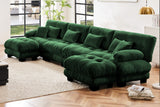 CLOUDIES 173" 4 Seater Sofa with 2 Ottomans
