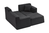 Livo 96" Corduroy Chaise Sofa