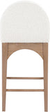 Waldorf - Boucle Stool With Natural Legs