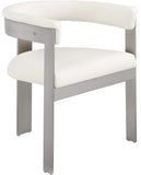 Romeo - Faux Leather Dining Chair With Silver Base (Set of 2)