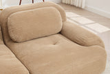MIA 82'' Loveseat with 2 Ottomans