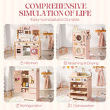 ROBUD Wooden Kids Kitchen PlaySet Series -Pink