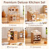 ROBUD Wooden Kids Kitchen PlaySet Series - Caramel