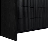 Fairfax Dresser - Modern Art Deco Design with Fluted Drawers and Matte Metal Handles for Elegance
