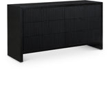 Fairfax Dresser - Modern Art Deco Design with Fluted Drawers and Matte Metal Handles for Elegance