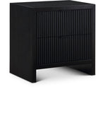 Fairfax Night Stand - Exquisite Art Deco Design with Fluted Drawers and Matte Metal Handles for Elegance