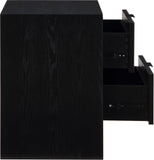 Fairfax Night Stand - Exquisite Art Deco Design with Fluted Drawers and Matte Metal Handles for Elegance