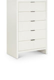 Fairfax Chest - Exquisite Art Deco Design with Fluted Drawers and Matte Metal Handles for Style