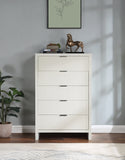 Fairfax Chest - Exquisite Art Deco Design with Fluted Drawers and Matte Metal Handles for Style