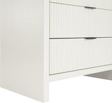 Fairfax Chest - Exquisite Art Deco Design with Fluted Drawers and Matte Metal Handles for Style