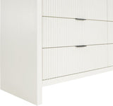 Fairfax Dresser - Modern Art Deco Design with Fluted Drawers and Matte Metal Handles for Elegance