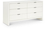 Fairfax Dresser - Modern Art Deco Design with Fluted Drawers and Matte Metal Handles for Elegance