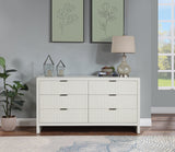 Fairfax Dresser - Modern Art Deco Design with Fluted Drawers and Matte Metal Handles for Elegance