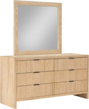 Fairfax Dresser - Modern Art Deco Design with Fluted Drawers and Matte Metal Handles for Elegance