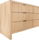 Fairfax Dresser - Modern Art Deco Design with Fluted Drawers and Matte Metal Handles for Elegance