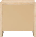 Fairfax Night Stand - Exquisite Art Deco Design with Fluted Drawers and Matte Metal Handles for Elegance