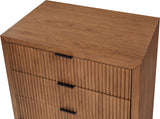 Fairfax Chest - Exquisite Art Deco Design with Fluted Drawers and Matte Metal Handles for Style
