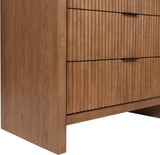 Fairfax Chest - Exquisite Art Deco Design with Fluted Drawers and Matte Metal Handles for Style