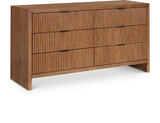 Fairfax Dresser - Modern Art Deco Design with Fluted Drawers and Matte Metal Handles for Elegance
