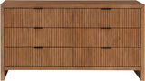Fairfax Dresser - Modern Art Deco Design with Fluted Drawers and Matte Metal Handles for Elegance