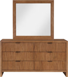 Fairfax Dresser - Modern Art Deco Design with Fluted Drawers and Matte Metal Handles for Elegance