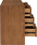 Fairfax Dresser - Modern Art Deco Design with Fluted Drawers and Matte Metal Handles for Elegance