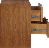 Fairfax Night Stand - Exquisite Art Deco Design with Fluted Drawers and Matte Metal Handles for Elegance