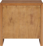 Fairfax Night Stand - Exquisite Art Deco Design with Fluted Drawers and Matte Metal Handles for Elegance