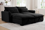 PERTH 86" Loveseat with 2 Ottomans