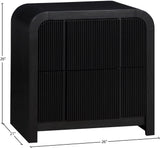 Fluted Night Stand - Elevate Your Space with Elegant Art Deco Design and Intricate Fluted Detailing